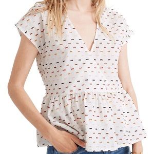 Madewell Peplum Crossover Top